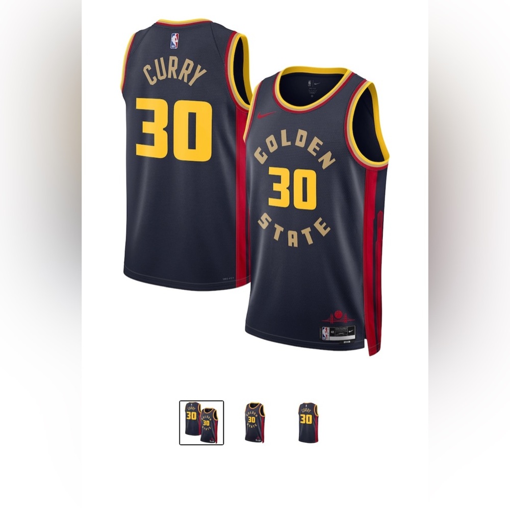 Brand New Unisex Golden State Warriors Stephen Curry  Jersey